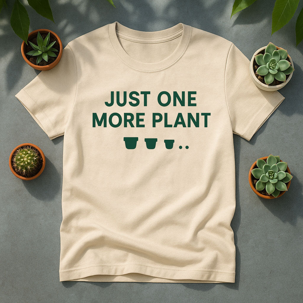 Just One More Plant Unisex T-Shirt, Plant Lover Graphic Tee