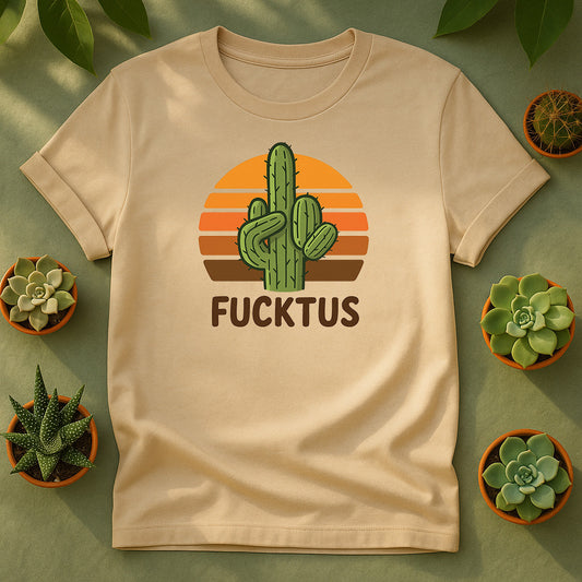 Retro Cactus Desert Sunset Unisex T-Shirt