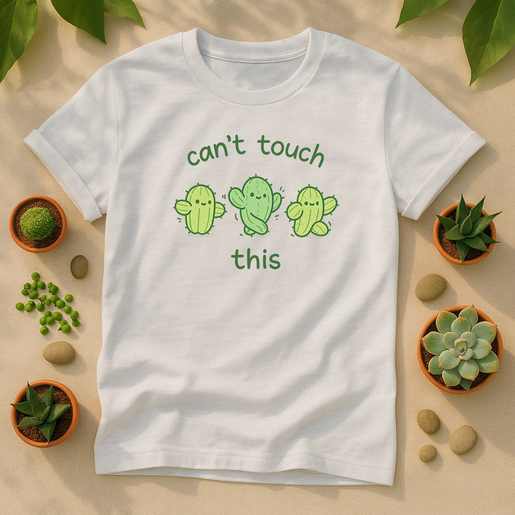 Can't Touch This Cactus Unisex T-Shirt - Cute Dancing Cacti Graphic Tee