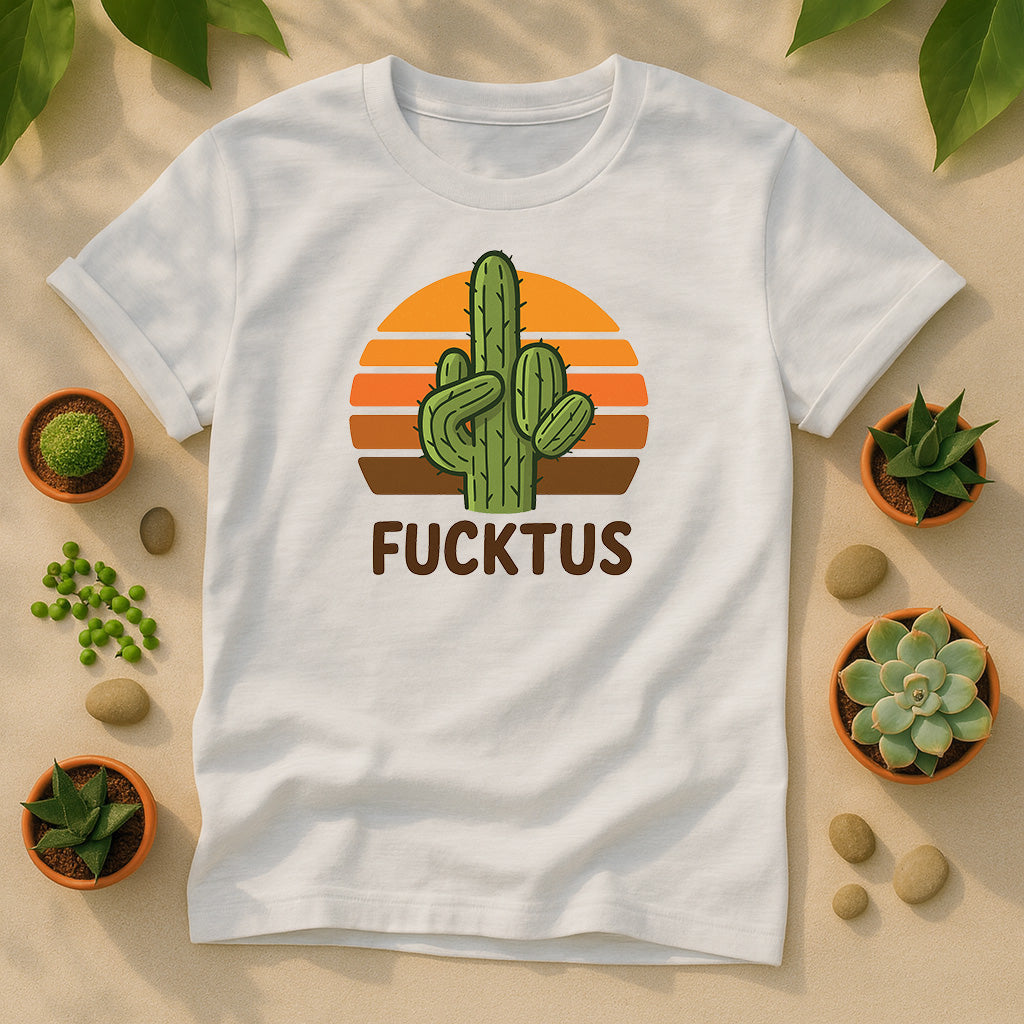 Retro Cactus Desert Sunset Unisex T-Shirt