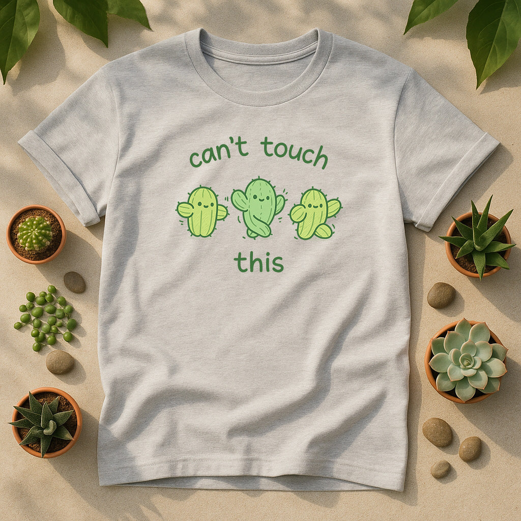 Can't Touch This Cactus Unisex T-Shirt - Cute Dancing Cacti Graphic Tee