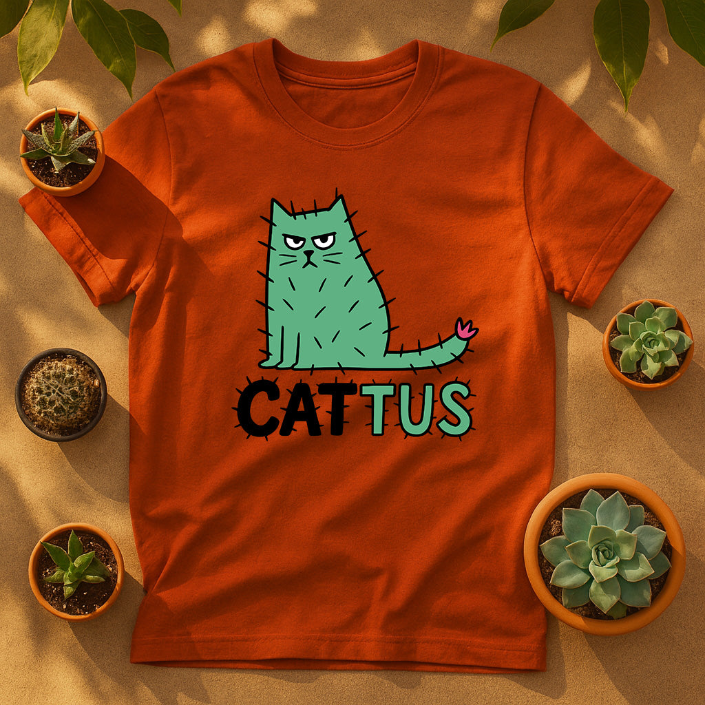 Cattus Cat Cactus Unisex T-Shirt