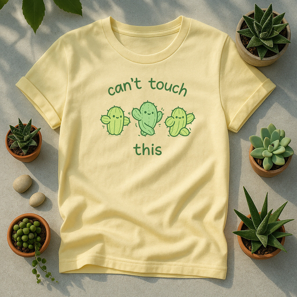 Can't Touch This Cactus Unisex T-Shirt - Cute Dancing Cacti Graphic Tee