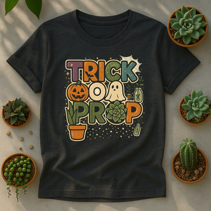 Trick or Prop Halloween Succulent Unisex T Shirt - Plant Propagation Graphic