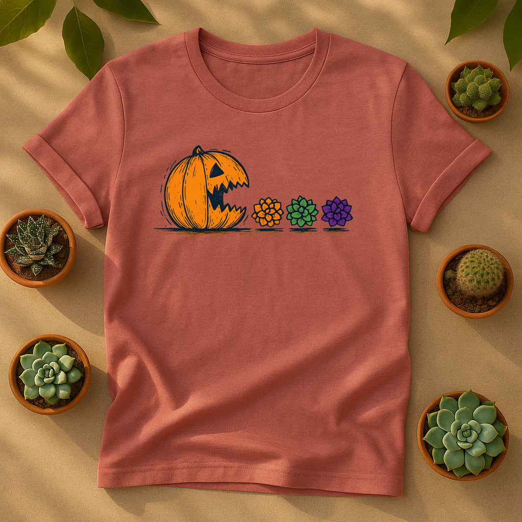 Halloween Jack-O'-Lantern & Succulents Unisex T-Shirt