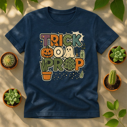 Trick or Prop Halloween Succulent Unisex T Shirt - Plant Propagation Graphic