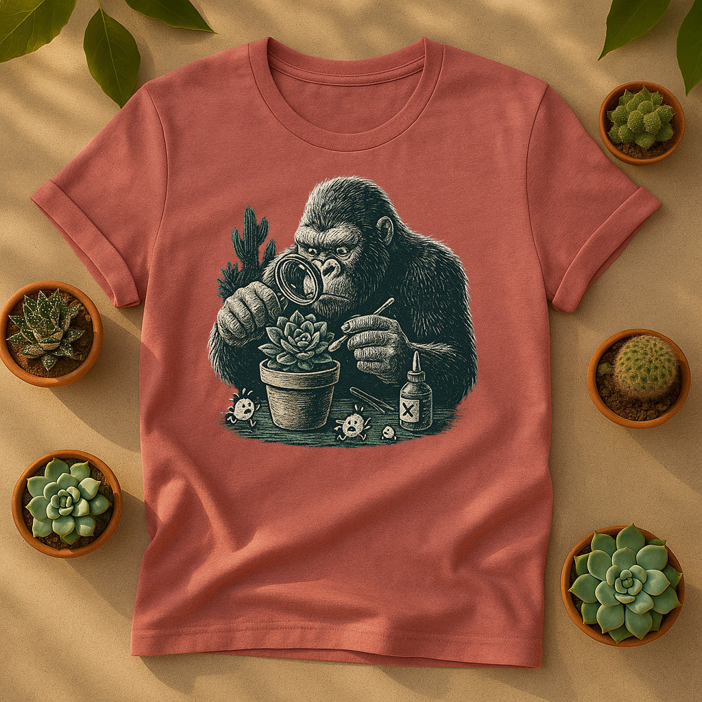 Kong Plant Inspector Unisex T-Shirt - Succulent Graphic Tee