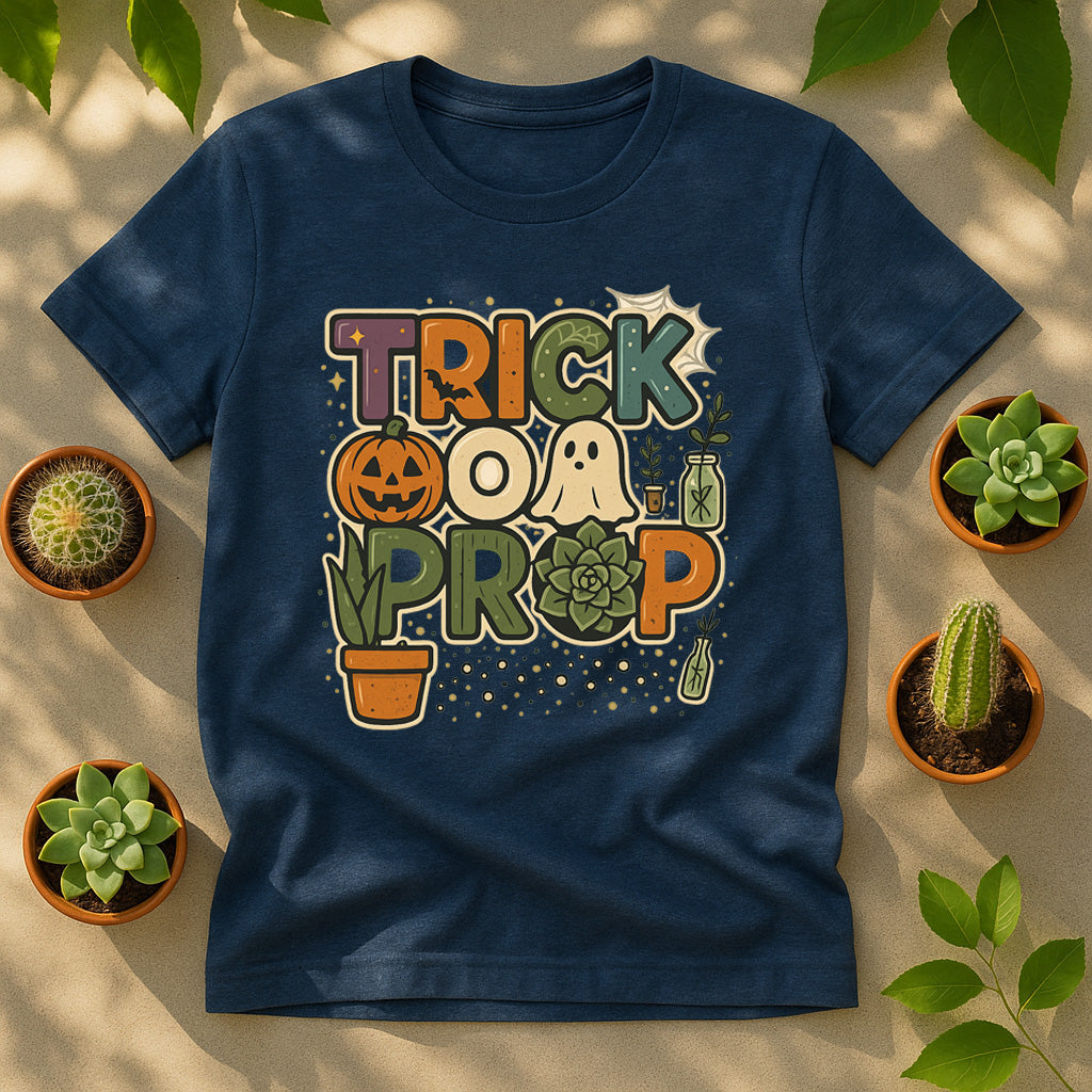 Trick or Prop Halloween Succulent Unisex T Shirt - Plant Propagation Graphic