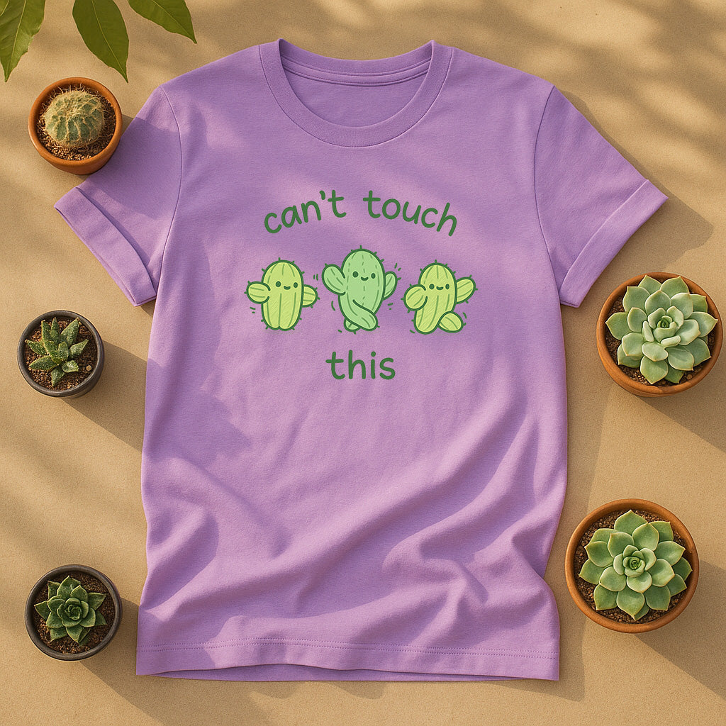 Can't Touch This Cactus Unisex T-Shirt - Cute Dancing Cacti Graphic Tee