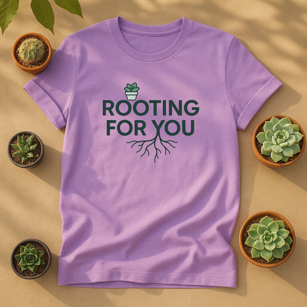 Rooting For You Unisex T-Shirt, Plant Pun Graphic Tee