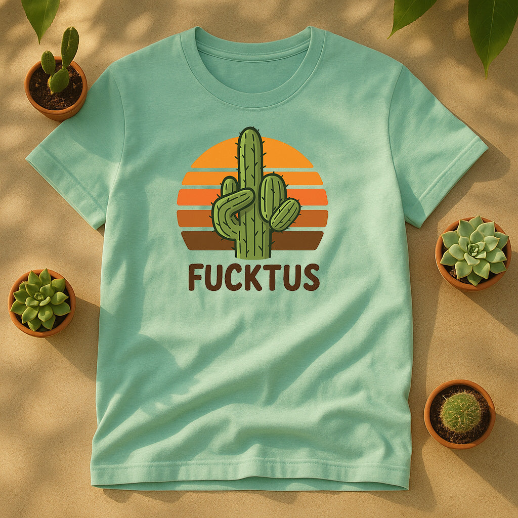 Retro Cactus Desert Sunset Unisex T-Shirt
