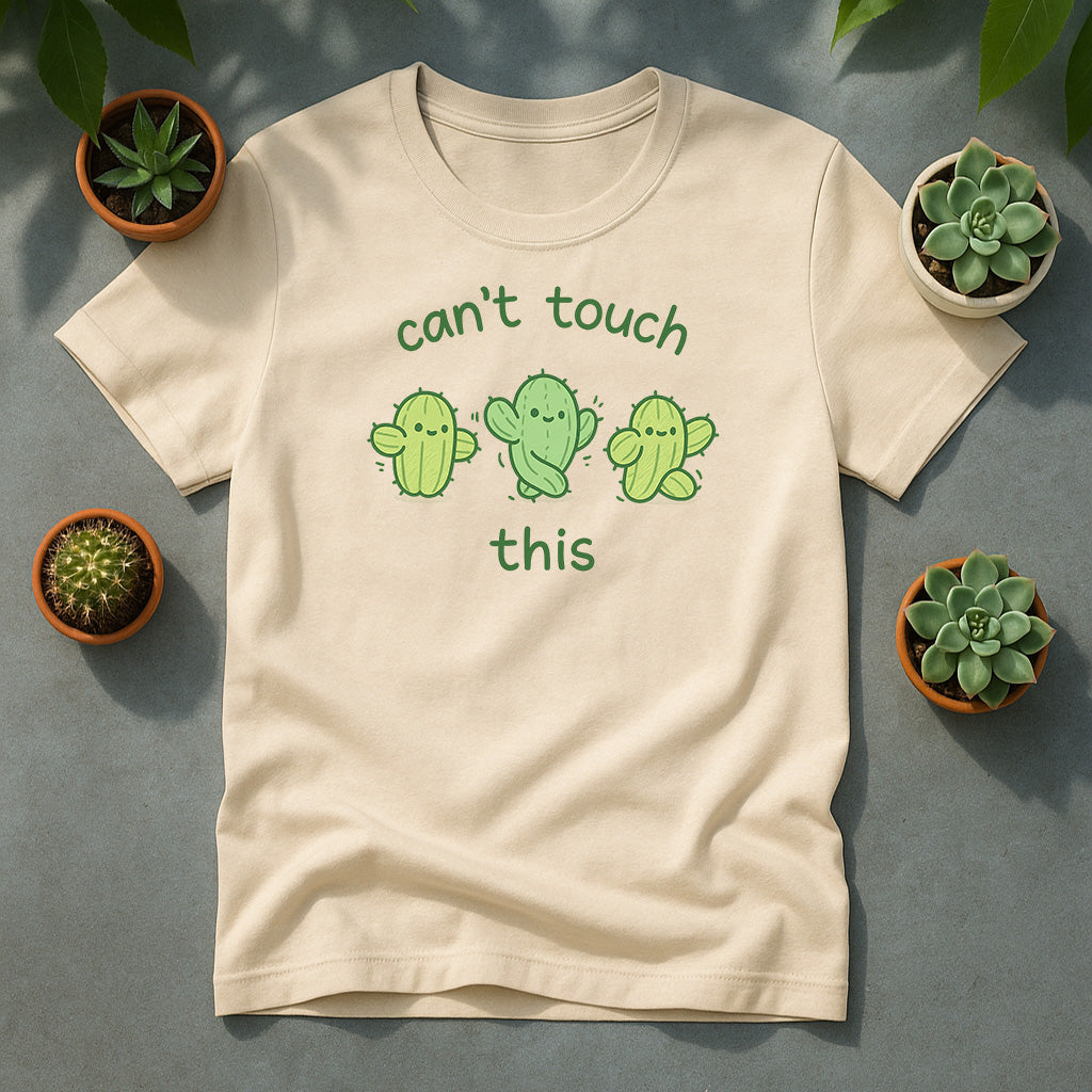 Can't Touch This Cactus Unisex T-Shirt - Cute Dancing Cacti Graphic Tee