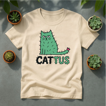 Cattus Cat Cactus Unisex T-Shirt