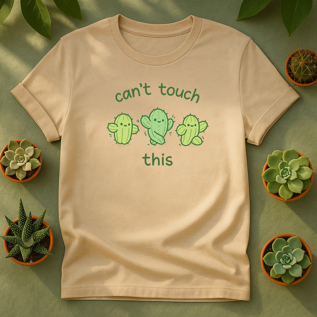 Can't Touch This Cactus Unisex T-Shirt - Cute Dancing Cacti Graphic Tee