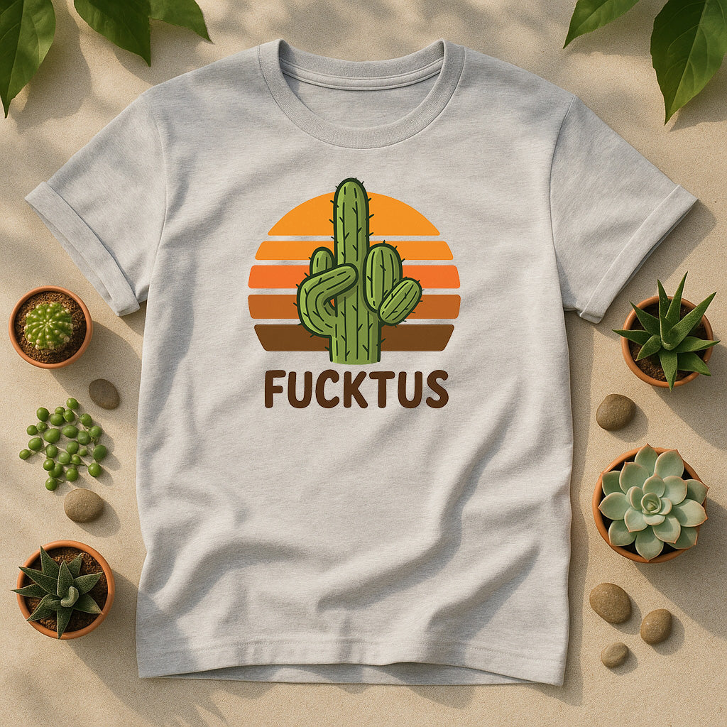 Retro Cactus Desert Sunset Unisex T-Shirt