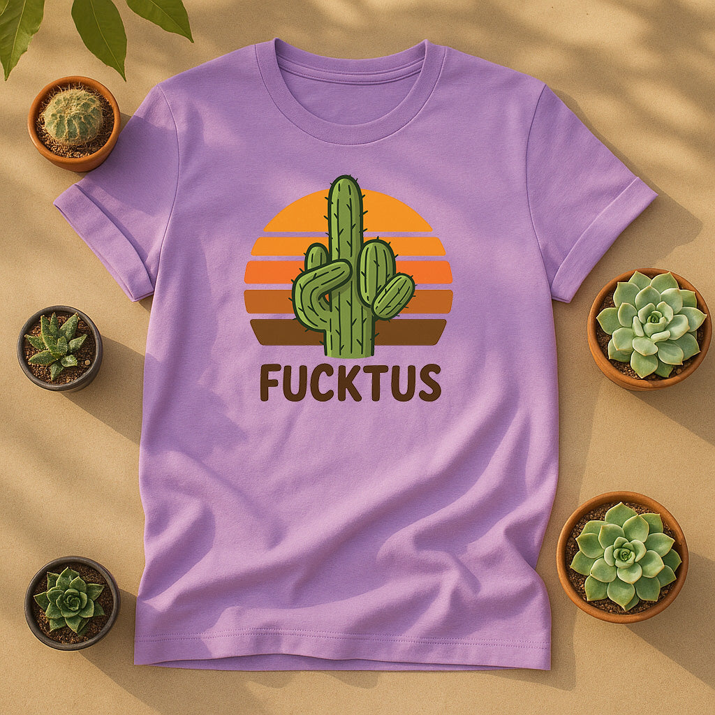 Retro Cactus Desert Sunset Unisex T-Shirt