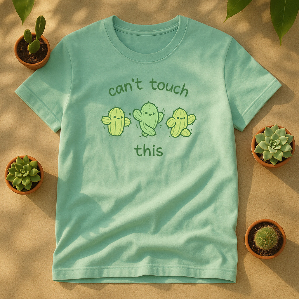 Can't Touch This Cactus Unisex T-Shirt - Cute Dancing Cacti Graphic Tee