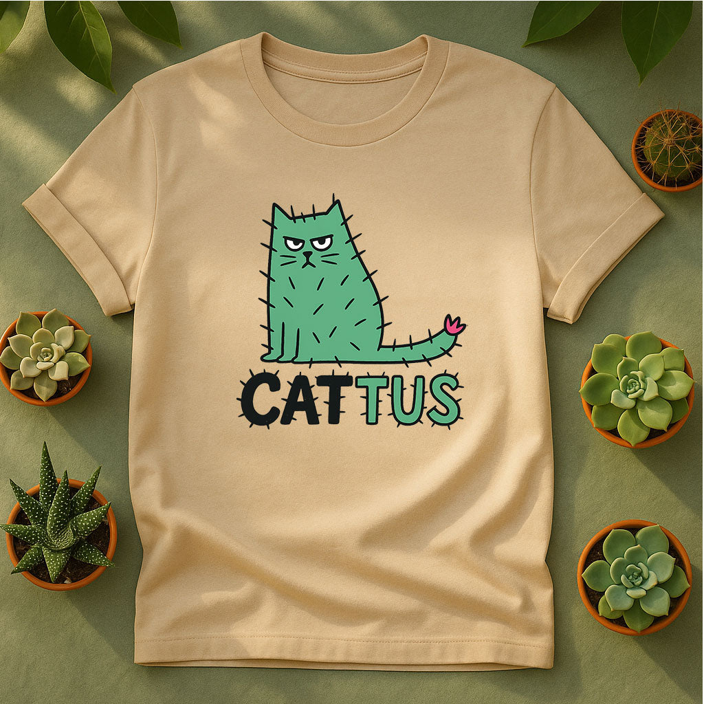 Cattus Cat Cactus Unisex T-Shirt
