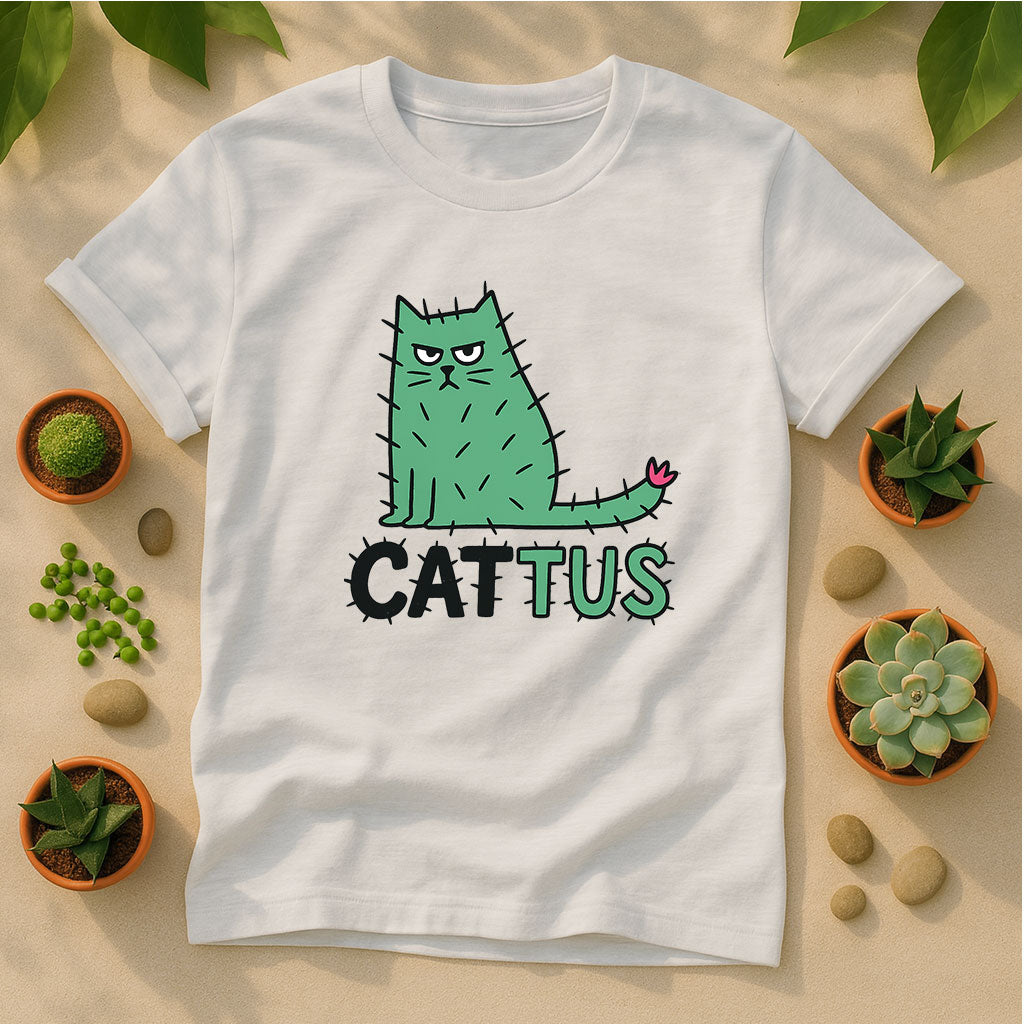Cattus Cat Cactus Unisex T-Shirt